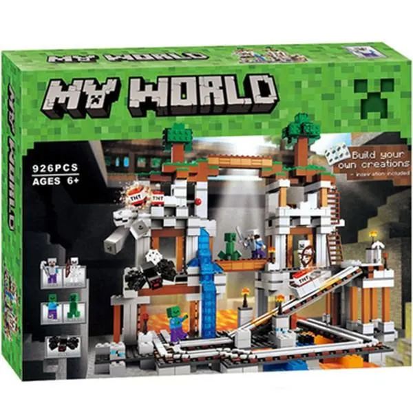 China 호환블럭 마인크래프트 광산 광산탐험 중국레고 광산탐험926pcs