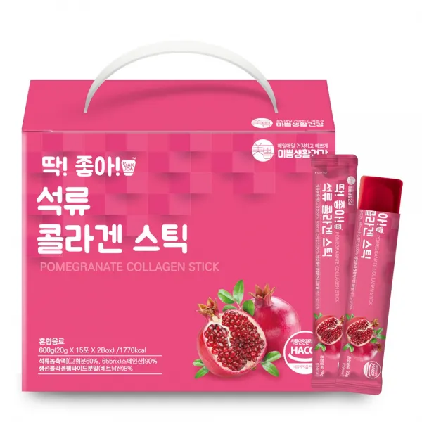 미쁨생활건강 딱좋아 석류 콜라겐스틱, 20g, 30개입