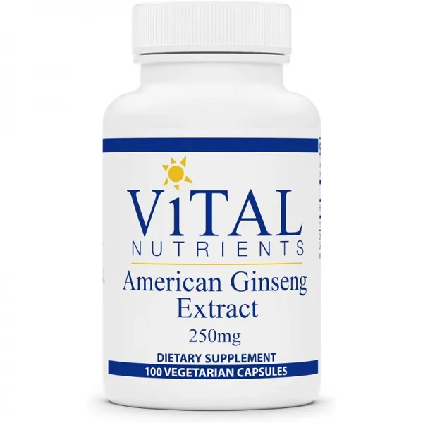 생명 영양소-American Ginseng-에너지 지원-정신과 육체적 인내력-병당 100 채식주의 자 캡슐-250 mg, 1, 단일상품