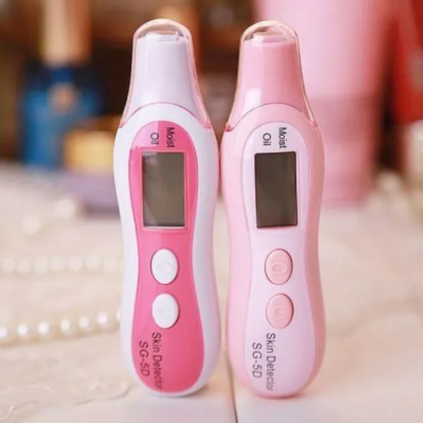 베이직 피부 수분체크기 유분측정기 유수분측정기수분측정 유분측정 유수분측면도기 드라이기 헤어, 쿠팡 100 핑크