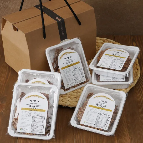 (주)토종스토리 자광도 졸장벼 현미누룽지 NON GMO식품, 6개입, 120g
