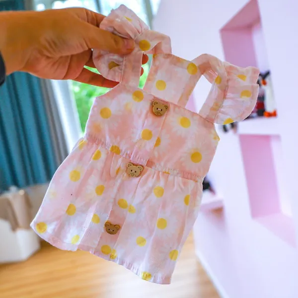 엔어베이 애완옷 강아지 공주 비곰보메슈나레테디 얇은 여름옷 핑크 L 구체적 사이즈 만나다 옵션 도모함