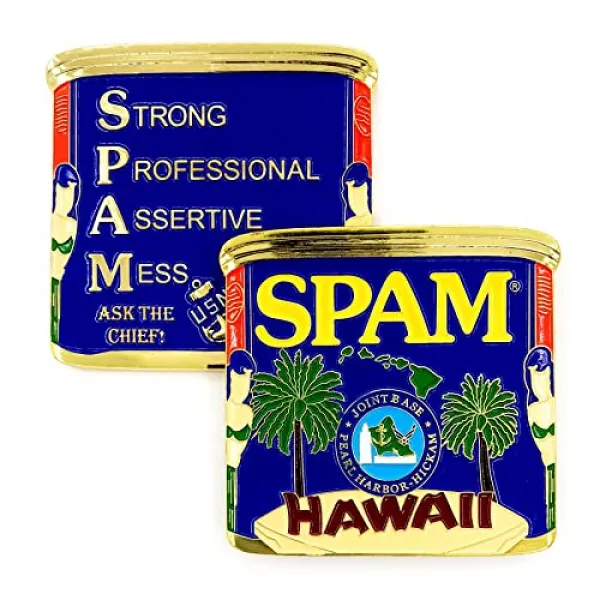 US Navy Spam CPO (강력한 전문 독단적 인 엉망진한 사소한 장교) 합작 기지 펄 하버 힉스 하와이는 수석에게 묻습니다! 도전 동전, 본상품, 본상품