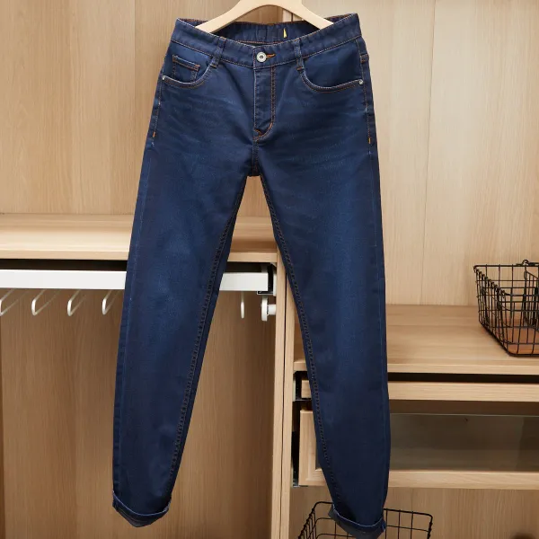 남자스판데님 모처럼 좋다 소 선 하 399 봄 여름 남성 스타일리쉬 워싱 숓 일자 바지 3167512253