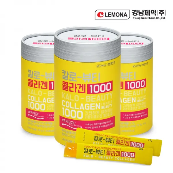 경남제약 칼로뷰티 콜라겐 1000 깔라만시 스틱젤리, 20g, 90포