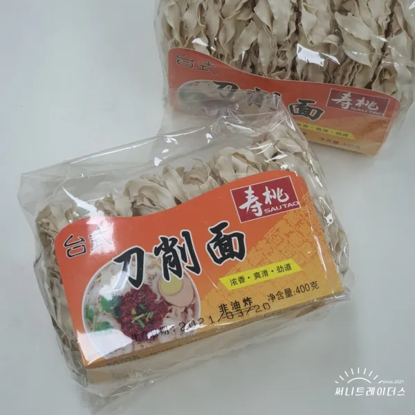 대만칼국수 넓은 도삭면 중국식품 건면 중국국수 400g 대만식 넓은 도삭면 400g