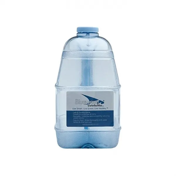 Bluewave 1 Gallon 물통 with 48mm Cap Handle Tritan BPA Free Reusable Jug, Square, One Size