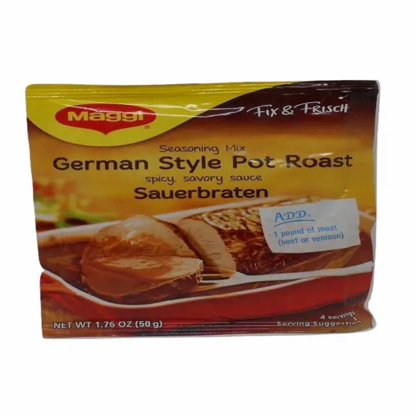 Maggi German Style Sauerbraten Pot Roast Seasoning Mix 1.76oz Pack of 3, 1