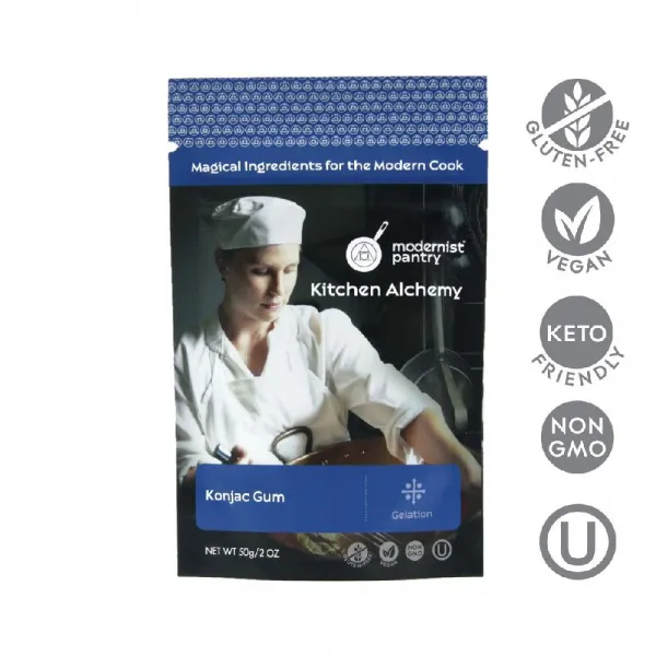 Modernist Pantry 모더니스트 팬트리 GMO 무첨가 & 무 글루텐 천연 곤약 가루 50 g, none, 50g