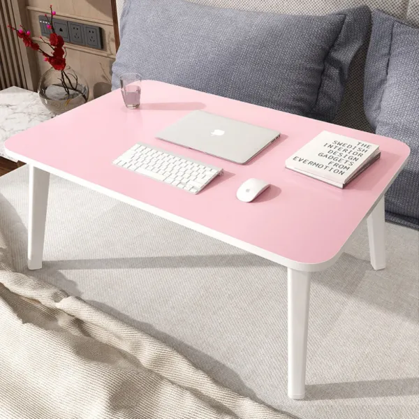 접이식 좌식 앉아서 휴대용 뒤 테이블 노트북 침대 곰돌이 곰 모양 책상 베드 트레이 패드 홀더 컵 받침 V