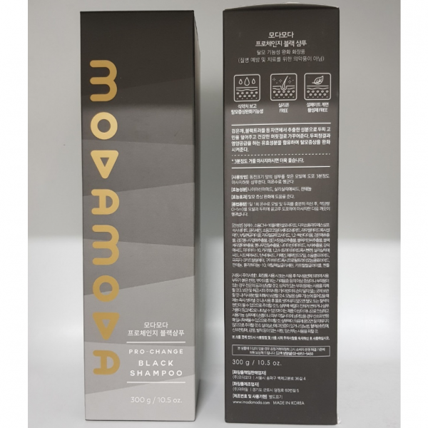 모다모다 프로체인지 블랙샴푸300g 염색 갈색 샴푸 천연샴퓨 MODAMODA BLACK SHAMPOO, 300g, 1개