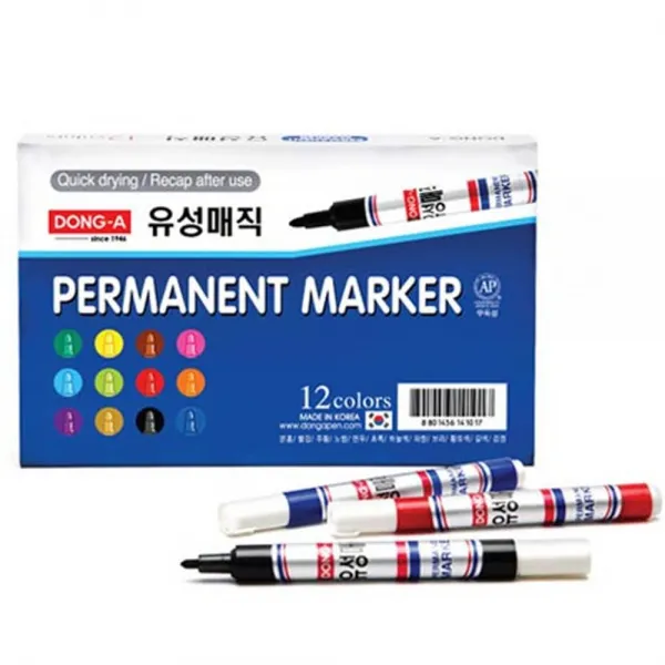 힘찬스토어_동아 유성 매직 슬림 12색 세트 매직셋트 매직마카 매직마카펜 매직세트 유성매직펜_힘찬hcmar+ㅋ 단일지정상품▷ 단일지정상품▷