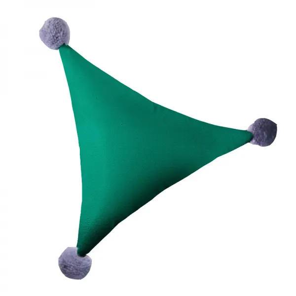 서상기 INS 바람 삼각 형무지 있음 뜨개질 공 쿠션 침실 소파 등받이 핸드메이드, 50X50X50cm 함우 벨벳 심지