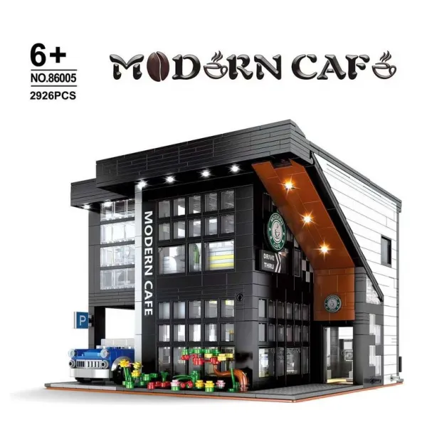 몰드킹 16042 모듈러 노바타운시리즈 호환블럭 펍앤 레스토랑 스타벅스 커피숍 2926+pcs 현물 