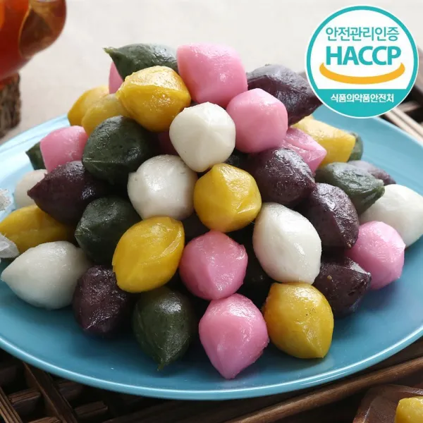 우리쌀로 만든 오색송편 1kg 추석송편 명절송편, 오색송편 1kg