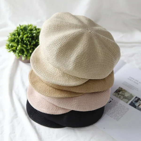 4. 색 이 가능 한 모자 밀짚모자 여 사 봄 여름 Uv 접 이식 자외선 차단 넓 은 포 니 테 일 여자 모자 해변 수영장 여자 모자 친아들 귀 엽 고 키 즈 기능 모자