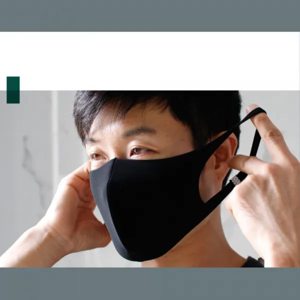 편안한 호흡 말랑말랑 퍼프 스킨핏 마스크 몸조심 산책갈때 나들이용 패션, 1개, 중형