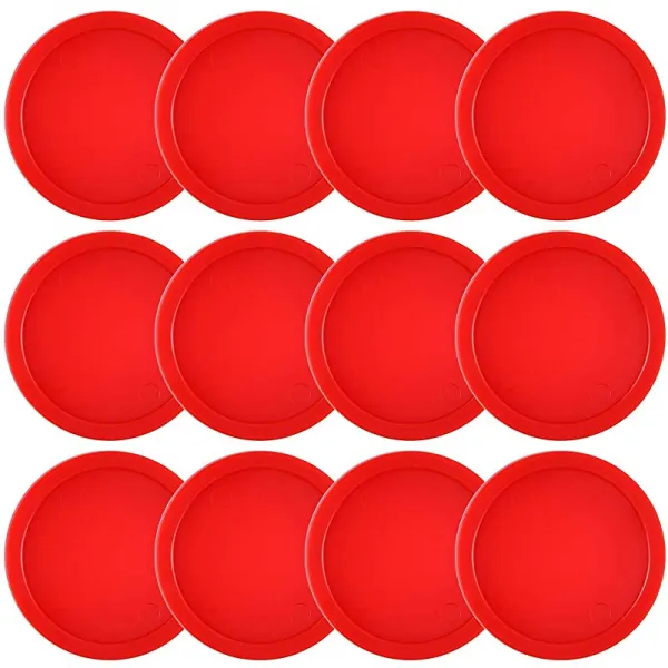 12피스 홈 에어 하키 퍽 2 5인치 중형 교체 퍽 게임 테이블 장비 부속품 13그램 상세페이지 참조