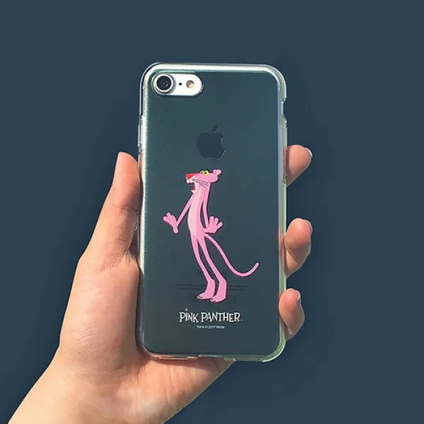 [바보사랑]아이폰XS MAX 핑크팬더 불투명 소프트 젤리 케이스