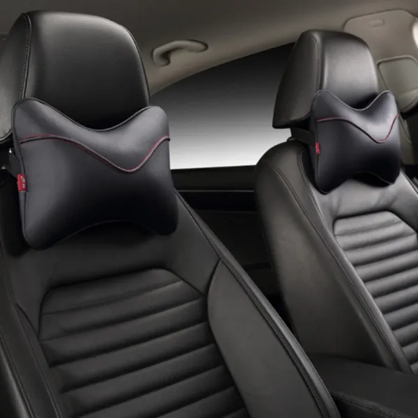 [2개] 인비다 차량용 메모리폼 목쿠션 2개세트, 블랙 2개