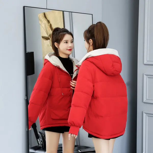 더펫 여성 겨울 숏패딩