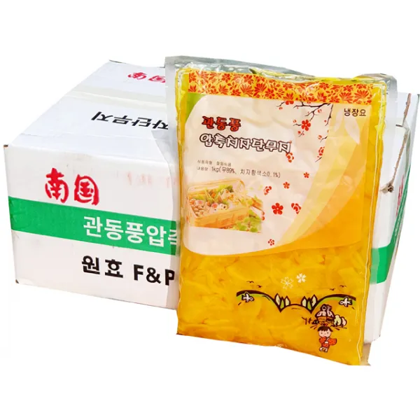남국 압축치자절단단무지 꼬들단무지 1kg-10개