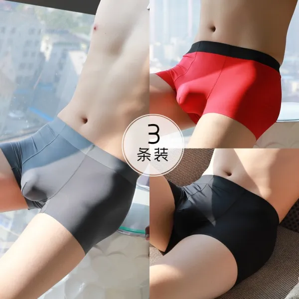 픽업몰 주자직트렁크 실얼음 남자 여름 얇은 타입 배기 헴라인 항균 사각 트렌드 개 와이드 루즈핏 드로즈 헤드