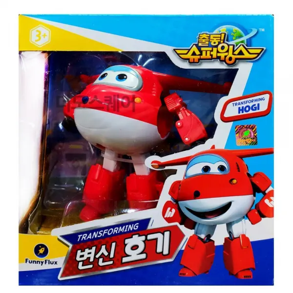 슈퍼윙스 호기 변신 빨간색 로봇 비행기 로봇완구 남자아이장난감 조카선물, 상세페이지참조