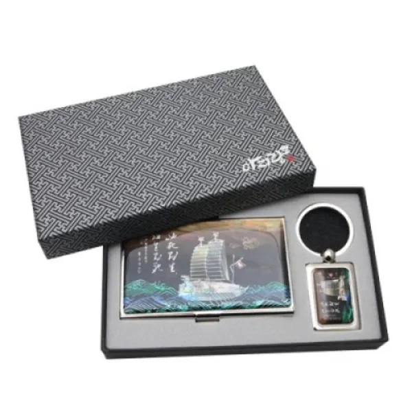 [텐바이텐] 아리랑 자개 명함케이스 2종세트(사각열쇠고리)