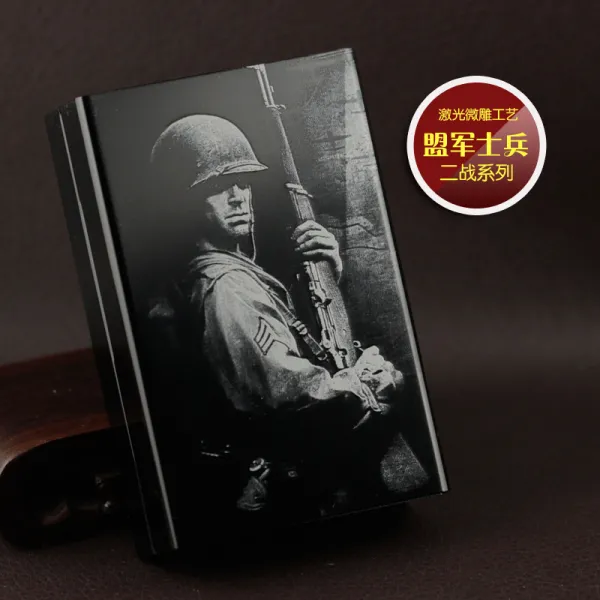 찜스닷컴 담배곽 정식 다 오 복 각인 독창적 선물 20 즈 룩 초슬림 남성 레이저 마이크로 각조 제2차 세계 대전 계열