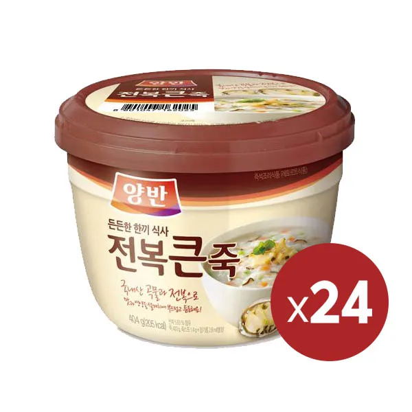 양반 전복큰죽404g, 404g, 24개