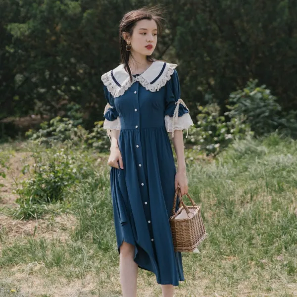 해외개화기의상 여름 소녀풍 레이스 경성 의복 복고풍