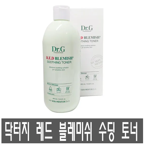 Dr.g 닥터지 레드 블레미쉬 수딩 토너 400ml X 2개 최근제조 1개 400ml
