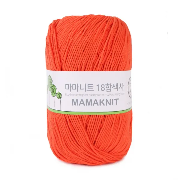 마마니트 18합색사실 동방원사 120 오렌지