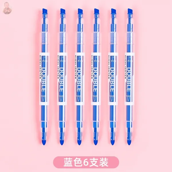 홈플렉스 담색 반딧불 젤리 회사원 외톨이 멀티 눈짓을 함 네온 소녀마음, R62 -블루 6개 포장 코트형광펜