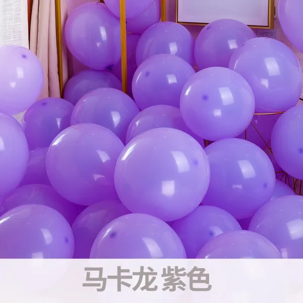 파티풍선 단층 마카롱 풍선 장식 결혼 침실 아이디어 돌 생일 파티 용품 셀럽 신혼방 인테리어, T16-마카롱 딥퍼플 100개