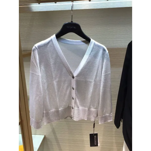 여성용가디건 참신하고 형제 2020여름신상 비스코스 V넥니트 에어컨 카디건 여성 1499127 1t29156 035
