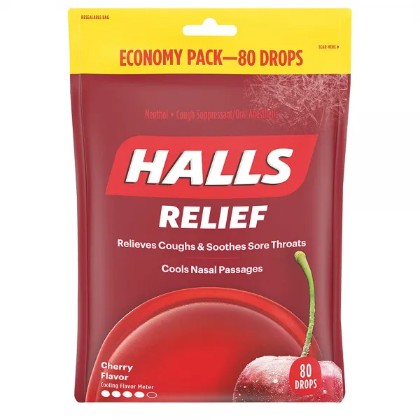 Halls Cherry 호올스 캔디 사탕 체리 쿨 간식 12개입 1개