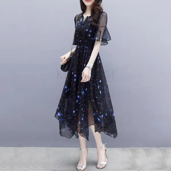 Kirahosi 여성 정장 쉬푼원피스 롱 14호 +스마트 스트랩 증정 Vm5x5t