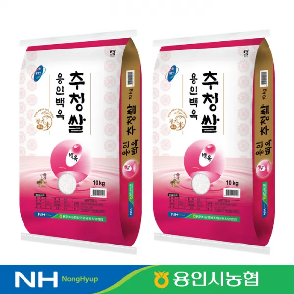 이쌀이다 용인 백옥 추청쌀 20kg, 단품