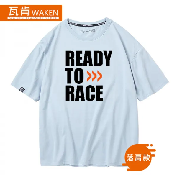 Ktm 모터사이클 동호인 반팔 티 순면 오토바이 라이더 트랙 티셔츠 라이트블루 4
