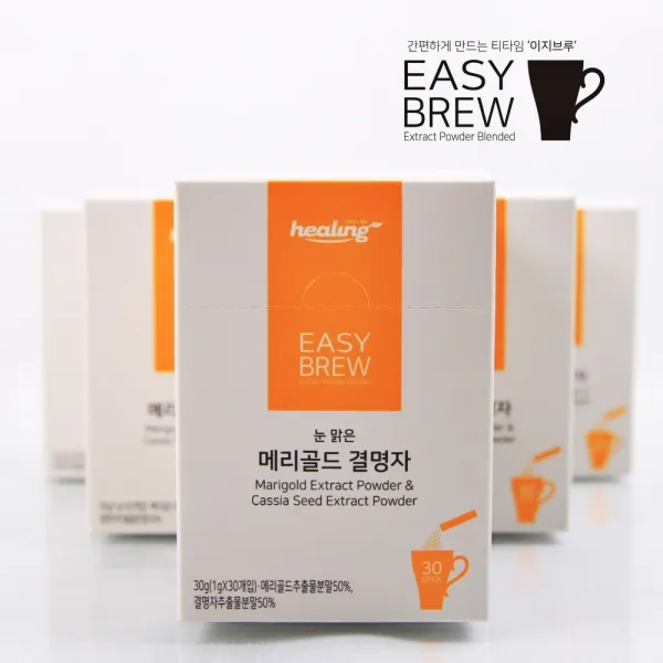 힐링 메리골드 결명자 분말차 루테인 금잔화 비타민a 30스틱 온가족 눈건강차 마리골드 리얼100% 베타카로틴 플라보노이드 생수대용 눈에좋은차 효능 소스 추천 밥지을때 요리할때 고기삶을때 자연식품 그래뉼 찬물 더운물 1g