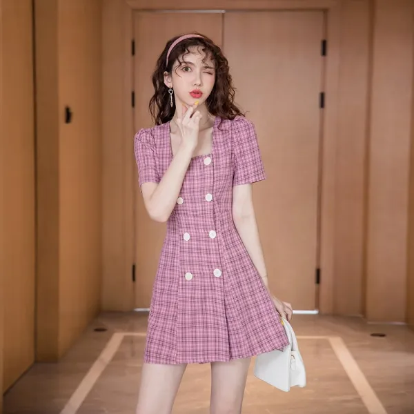 수트는 소금기가 있고 달콤한 스커트는 가볍고 바람이 잘 드는 서양풍의 허리를 잡아주는 여신 범 원피스 년신여름