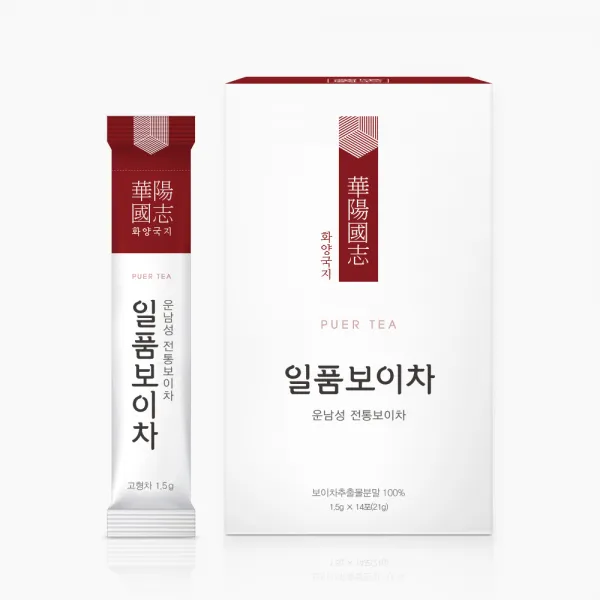 일품 보이차 농축분말 운남성 보이차, 5+1박스 84포(126g)