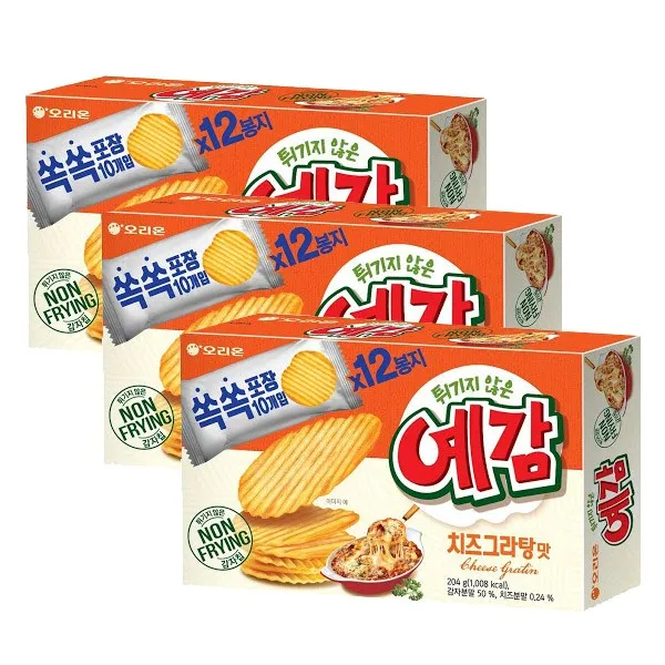 오리온 예감 치즈그라탕 204g x 낱개3개, 1개