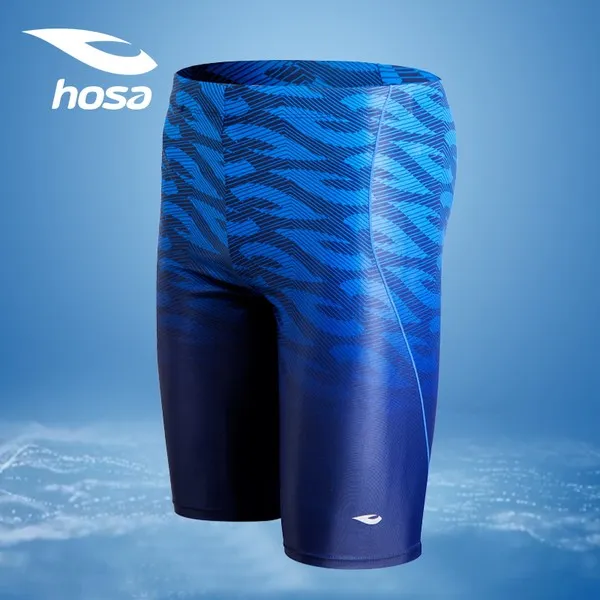 Hosa 전문 수영 트렁크 남성용 복서 다섯 개 새 둥지 안티-꾸밈음 탄성 그라디언트 동적 맞는 7 점 수영 트