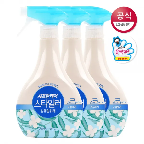 [신세계TV쇼핑]샤프란케어 스타일러 섬유탈취제 상쾌한향 500ml x3개, 단품