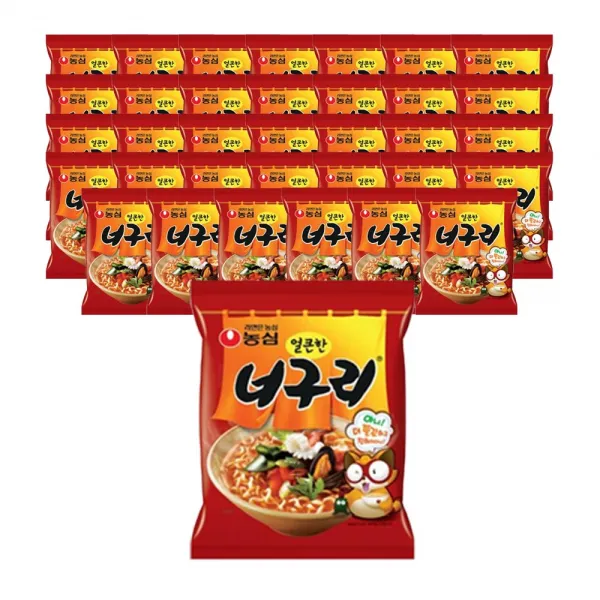 농심 얼큰한 너구리 120 g, 36개