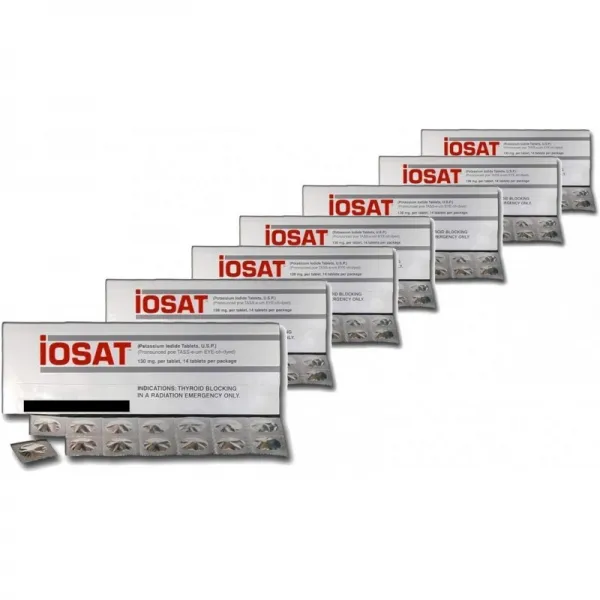 Iosat Iosat 요오드 칼륨 정제 130 Mg 각 14 정 2024 년 9 월 만료 10 팩