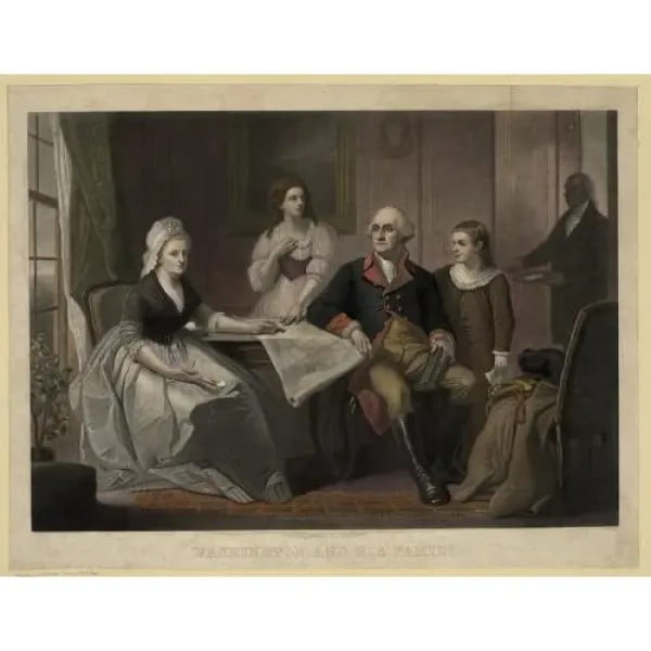 사진 : George Washington 그의 가족 C1865 Martha Washington Nelly Custis Lewis 3 사이즈 : 8x10 본상품 본상품